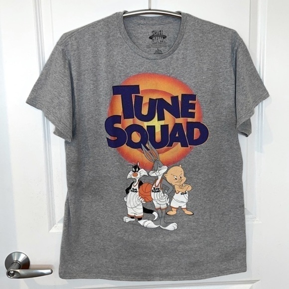WARNERS BROS. | Men’s Space Jam: A New Legacy “Tune Squad” Gray Shirt Size L - Picture 3 of 6